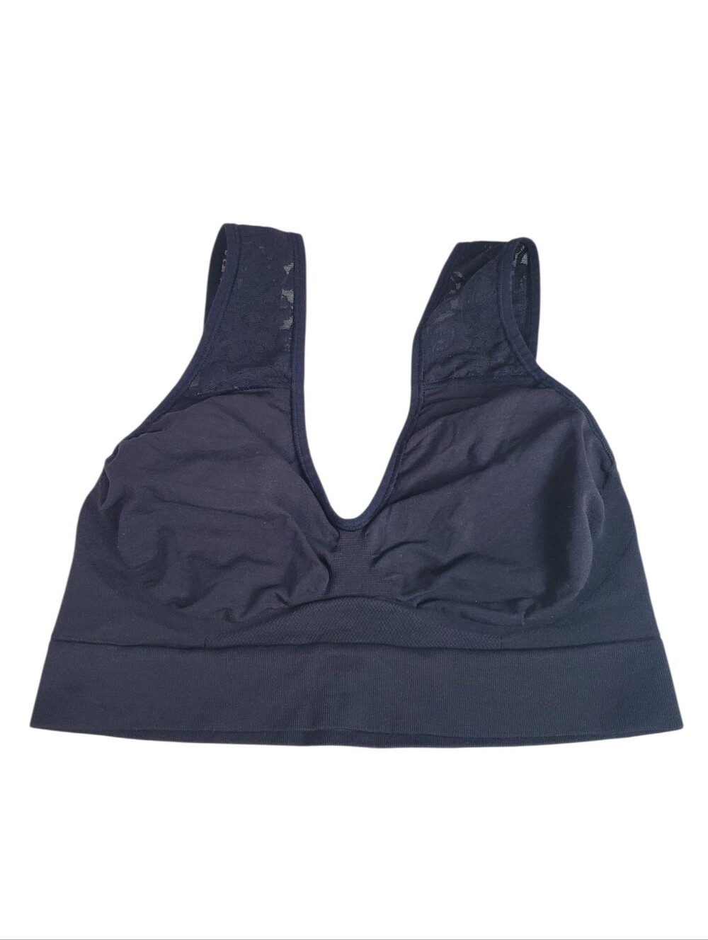 Hanes No Wire Stretch Black Lace Bra Size XXL Mermaidcore Underwear